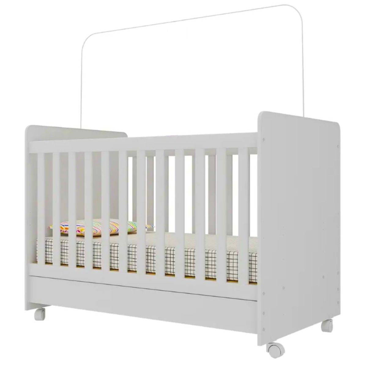 KIDSCOOL - Cuna 70X73x135 cm blanco