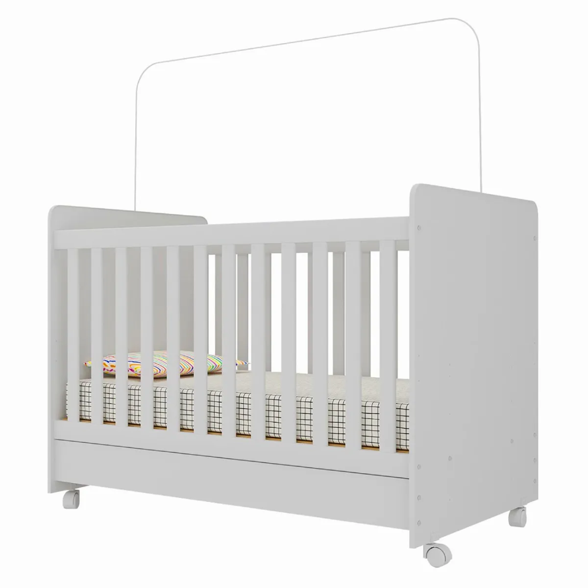 KIDSCOOL - Cuna 70X73x135 cm blanco