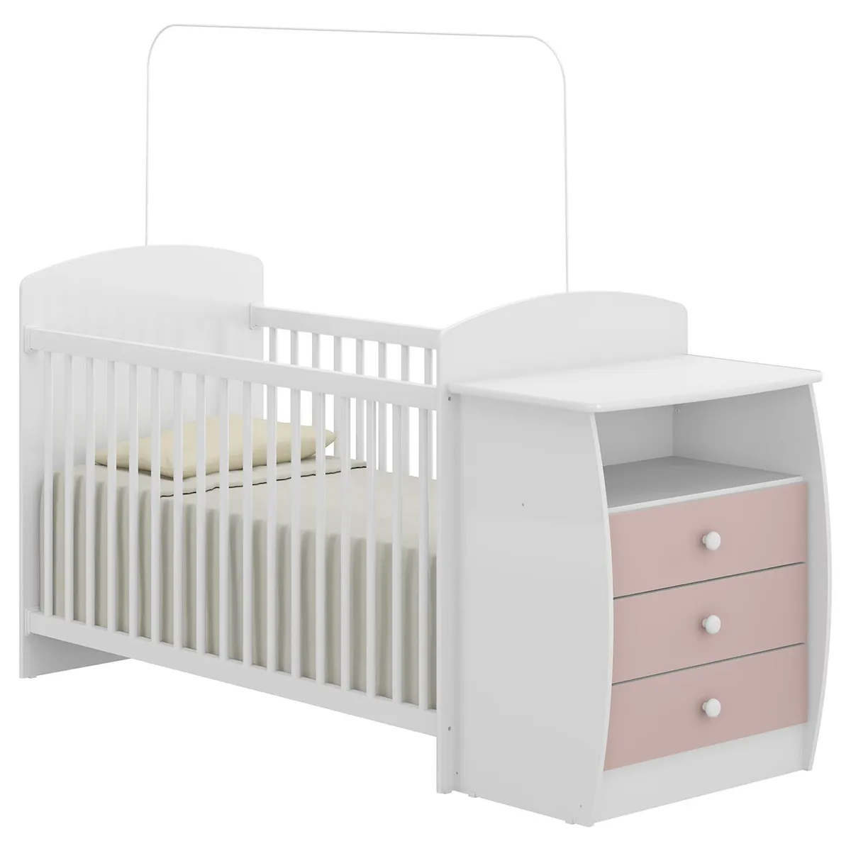 KIDSCOOL - Cuna con cómoda 91,5x73x132 cm