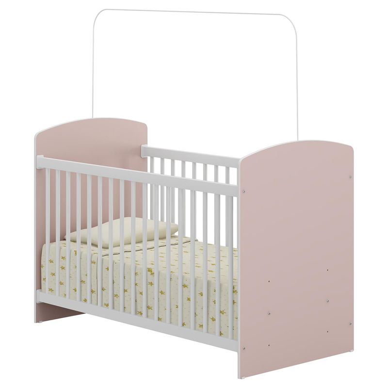 KIDSCOOL - Cuna 135x73x91,5 cm Rosada