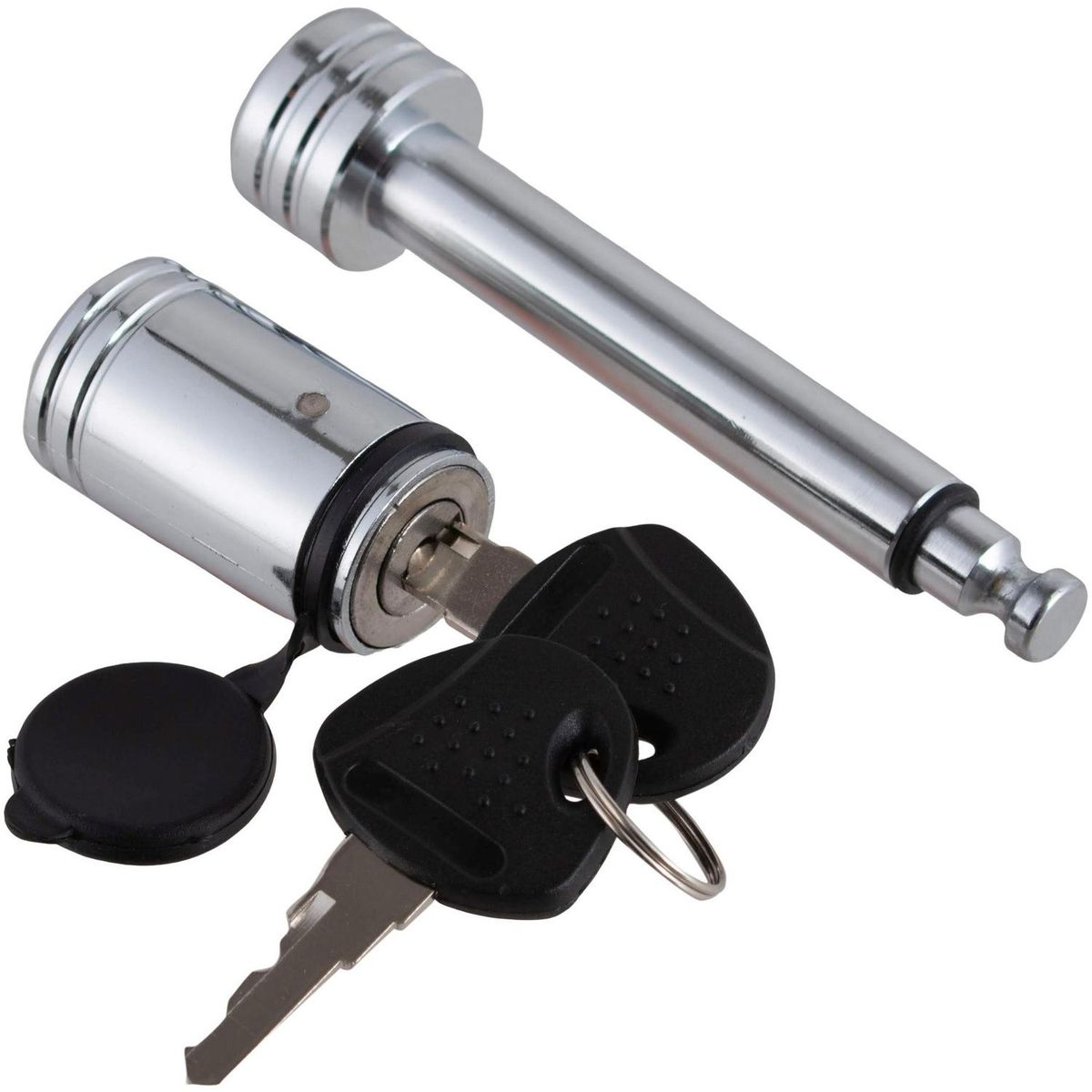 AUTOSTYLE - Cerradura de enganche acero 23x2,3 cm plateado