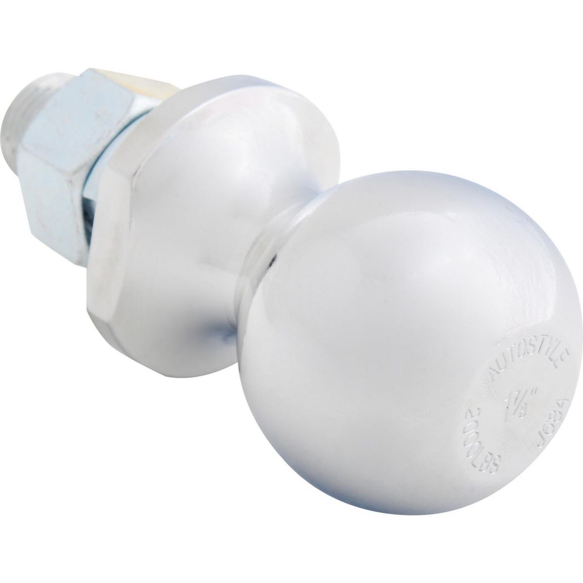 AUTOSTYLE - Coco de arrastre acero 1 7/8"X1" Plateado 2000 Libras