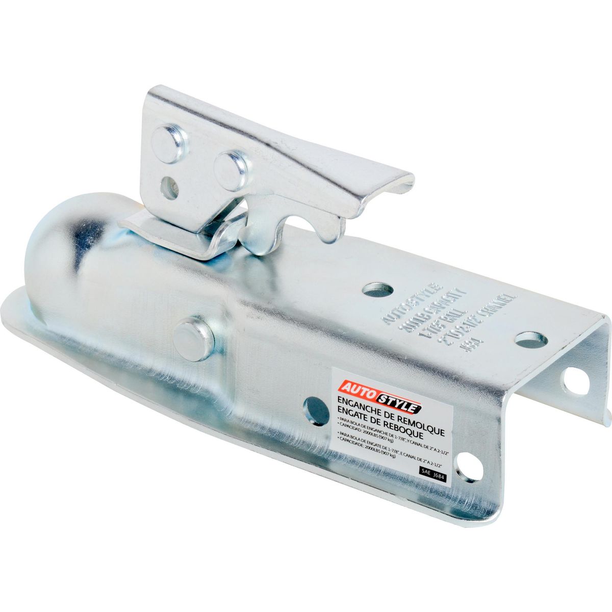 AUTOSTYLE - Acople acero 1 7/8" plateado