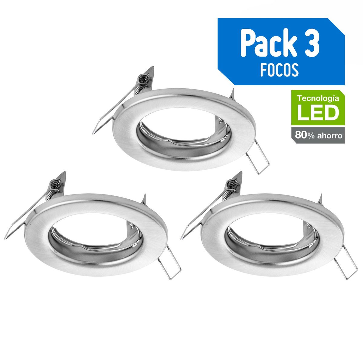 BP ILUMINACION - Pack de focos fijos 50 W