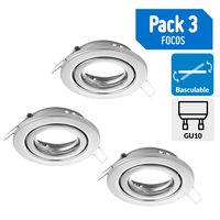 Pack focos LED basculantes 3 unidades