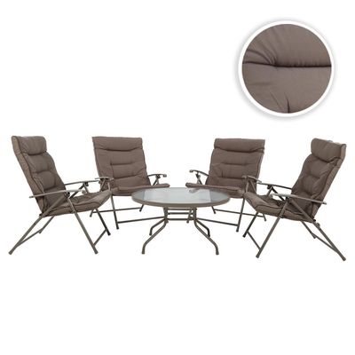 Imagen 2 del producto Juego de Balcón de Terraza Sao Paulo 4 Personas Taupe