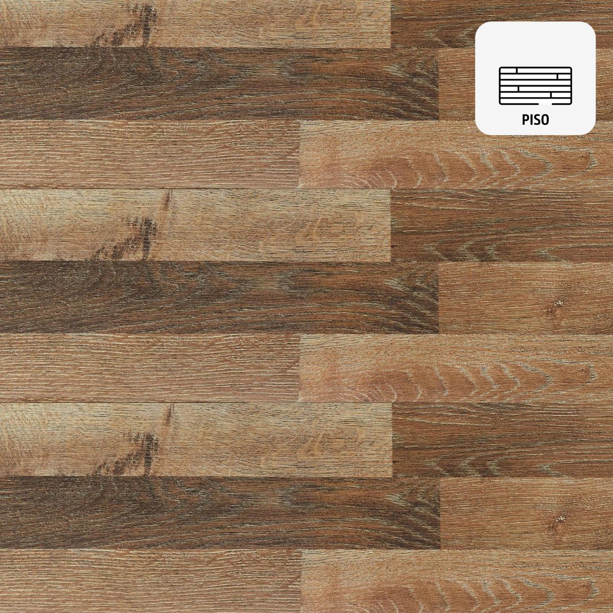 ETERSOL - Piso Flotante 8 mm Roble oscuro Café 1.89 m2