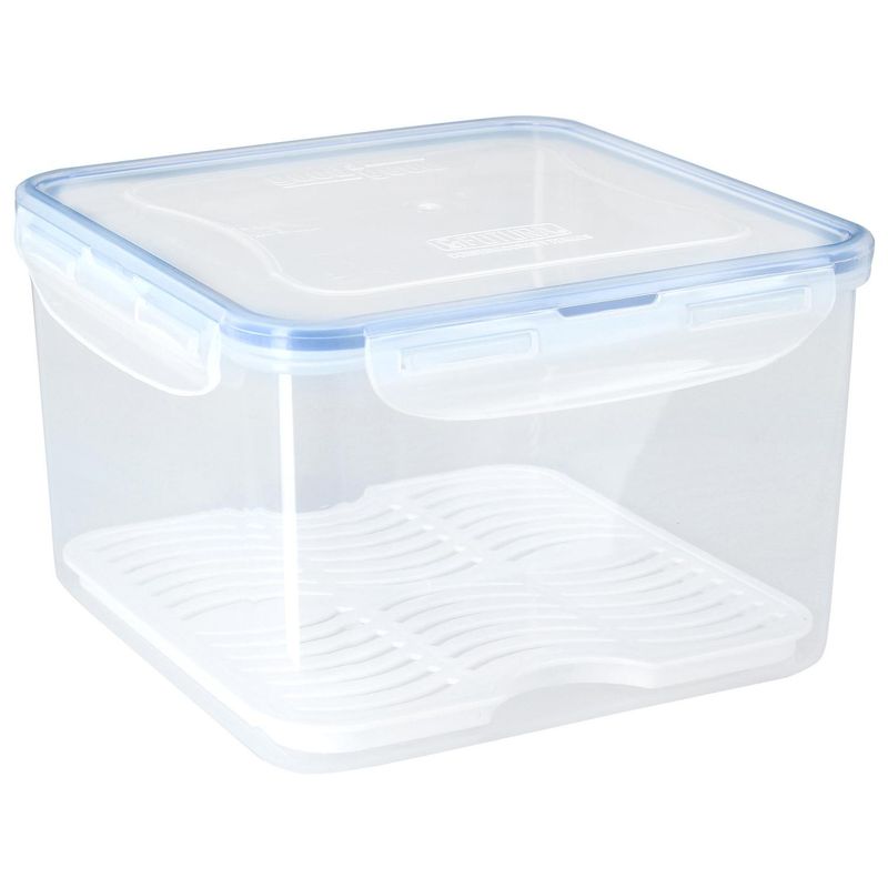 JUST HOME COLLECTION - Contenedor de Alimentos 3,7 LtsPlástico 20,2x20,2x12,8 cm
