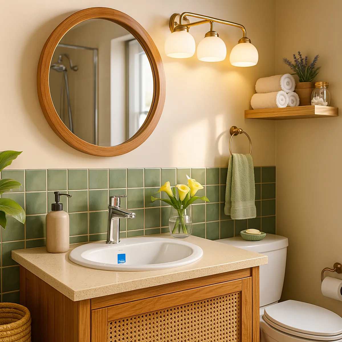 CORONA - Lavamanos Forma Ovalada Porcelana 50.8x15x45 cm Blanco