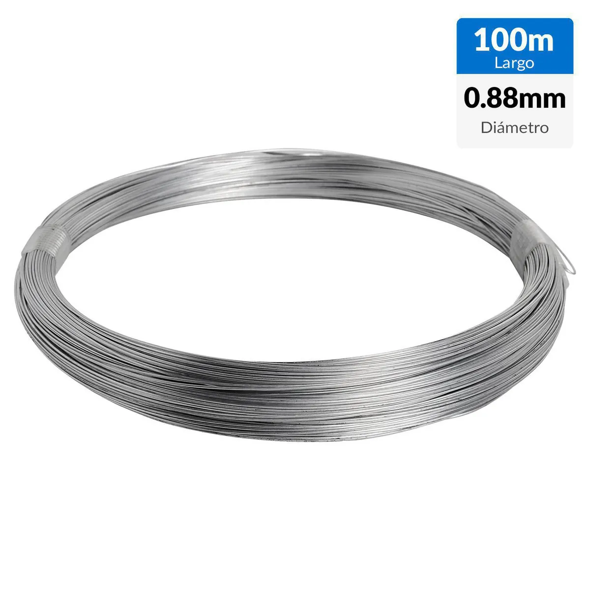 INCHALAM - Alambre Acero #20 0.88 mm 100 m Gris