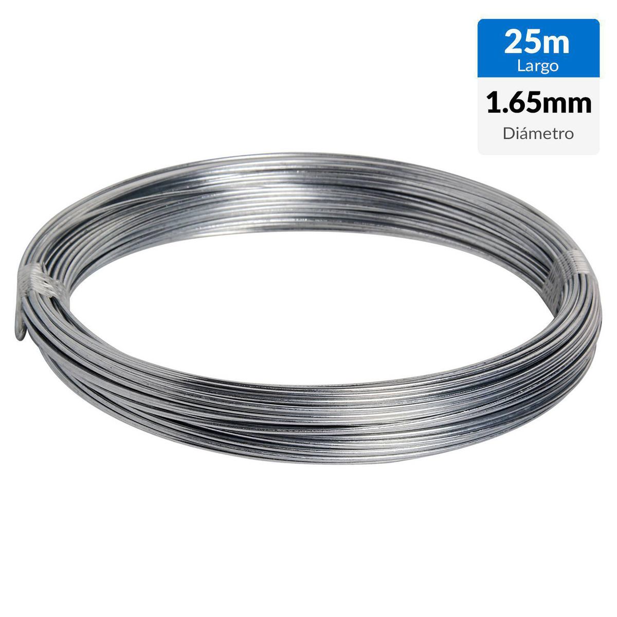 INCHALAM - Alambre Acero N-16 1.65 mm 25 m Gris