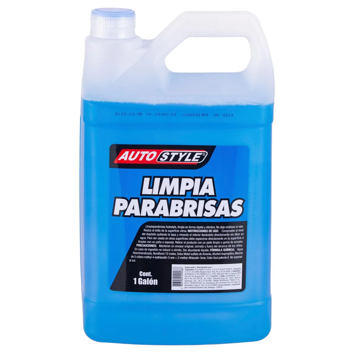 AUTOSTYLE - Limpiaparabrisas Autostyle 3.785 L para Automóvil Vidrios y Espejos