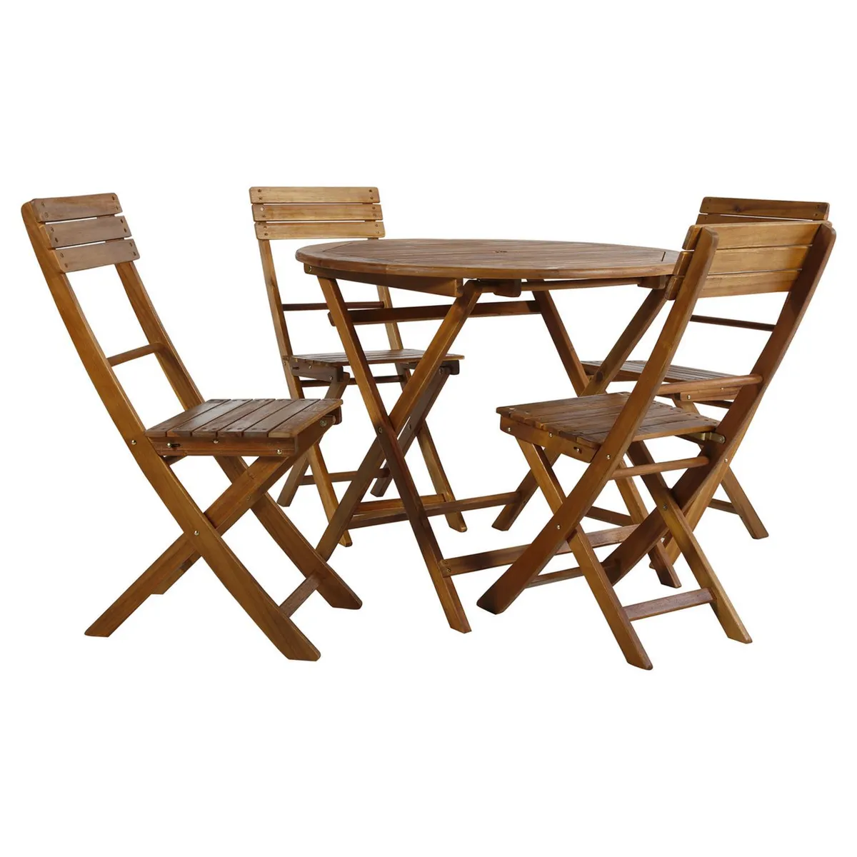 JUST HOME COLLECTION - Juego de Terraza Comedor Catania 4 Personas Natural