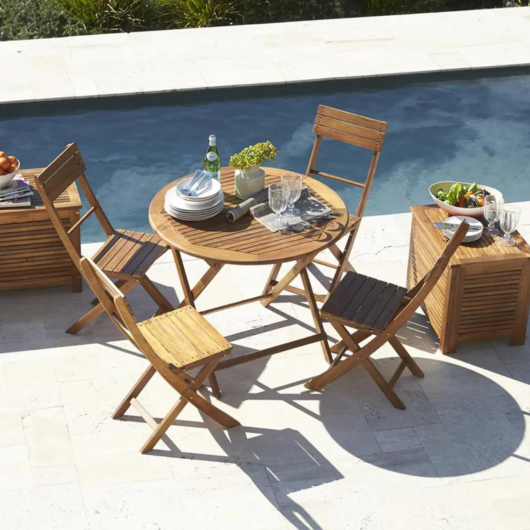 Juego de Terraza Comedor Catania 4 Personas Natural