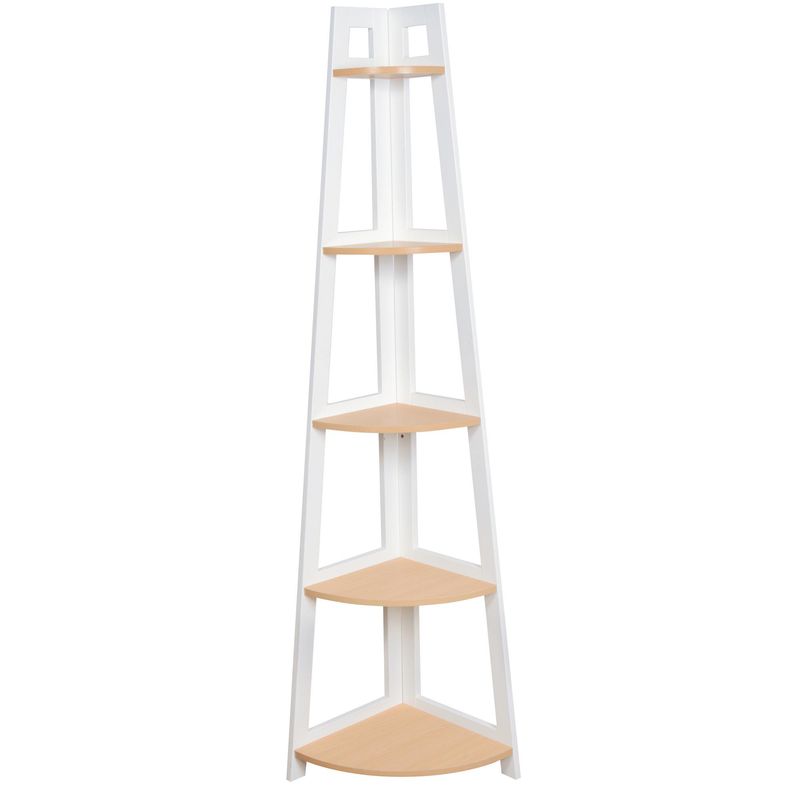 JUST HOME COLLECTION - Estante Madera 5 Nivel(es) 36x170x36 cm Blanco