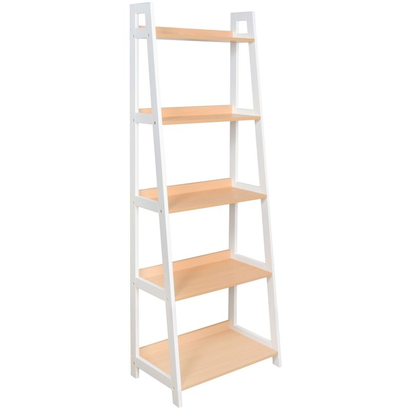 JUST HOME COLLECTION - Estante Home Madera 5 Nivel(es) 60x170x36 cm Blanco