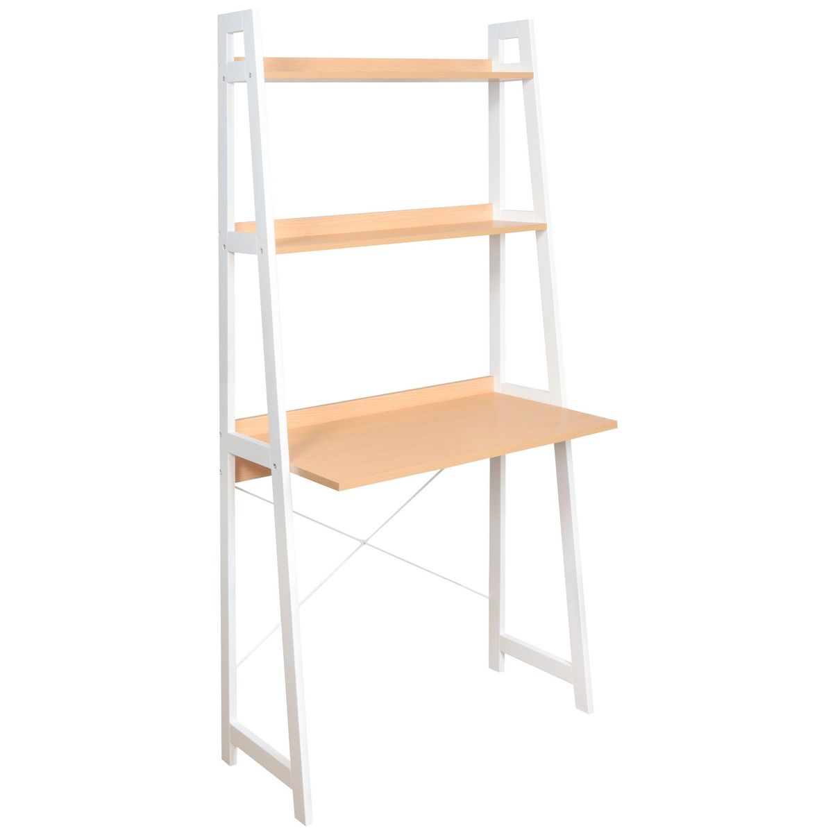 JUST HOME COLLECTION - Estante Madera 3 Nivel(es) 80x1.7x45 cm Blanco