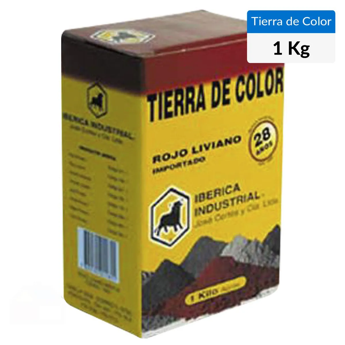 IBERICA - Tierra Colorante Roja 1 Kg Para Cemento Y Cal