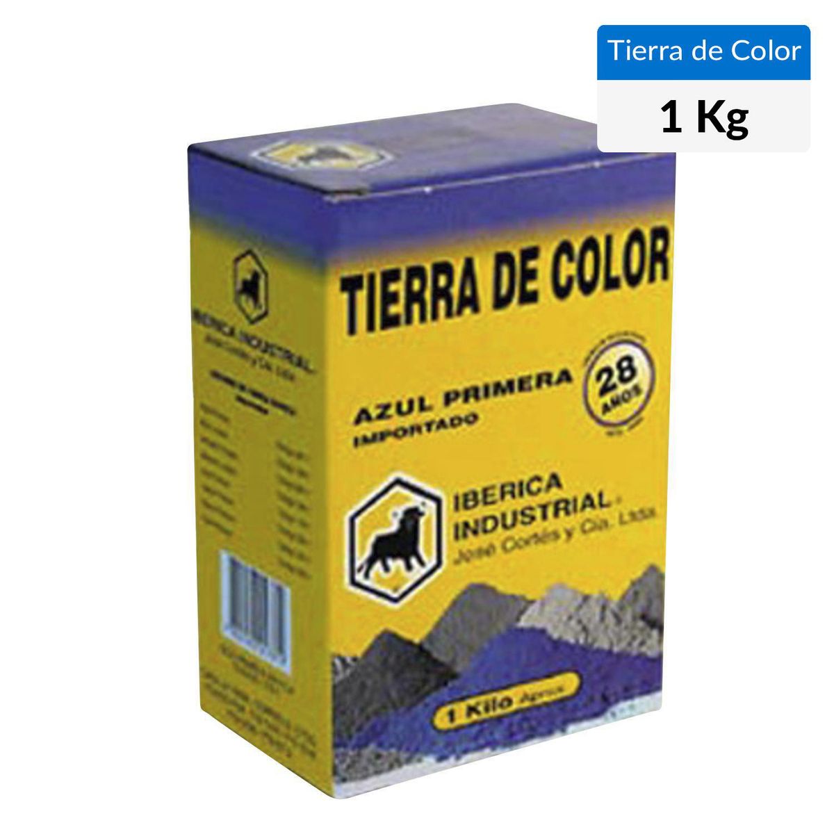 IBERICA - Tierra De Coloración Azul Para Cemento Cal Y Aceite 1 Kg