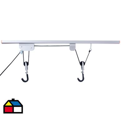 Soporte para bicicleta 99x30 cm aluminio gris
