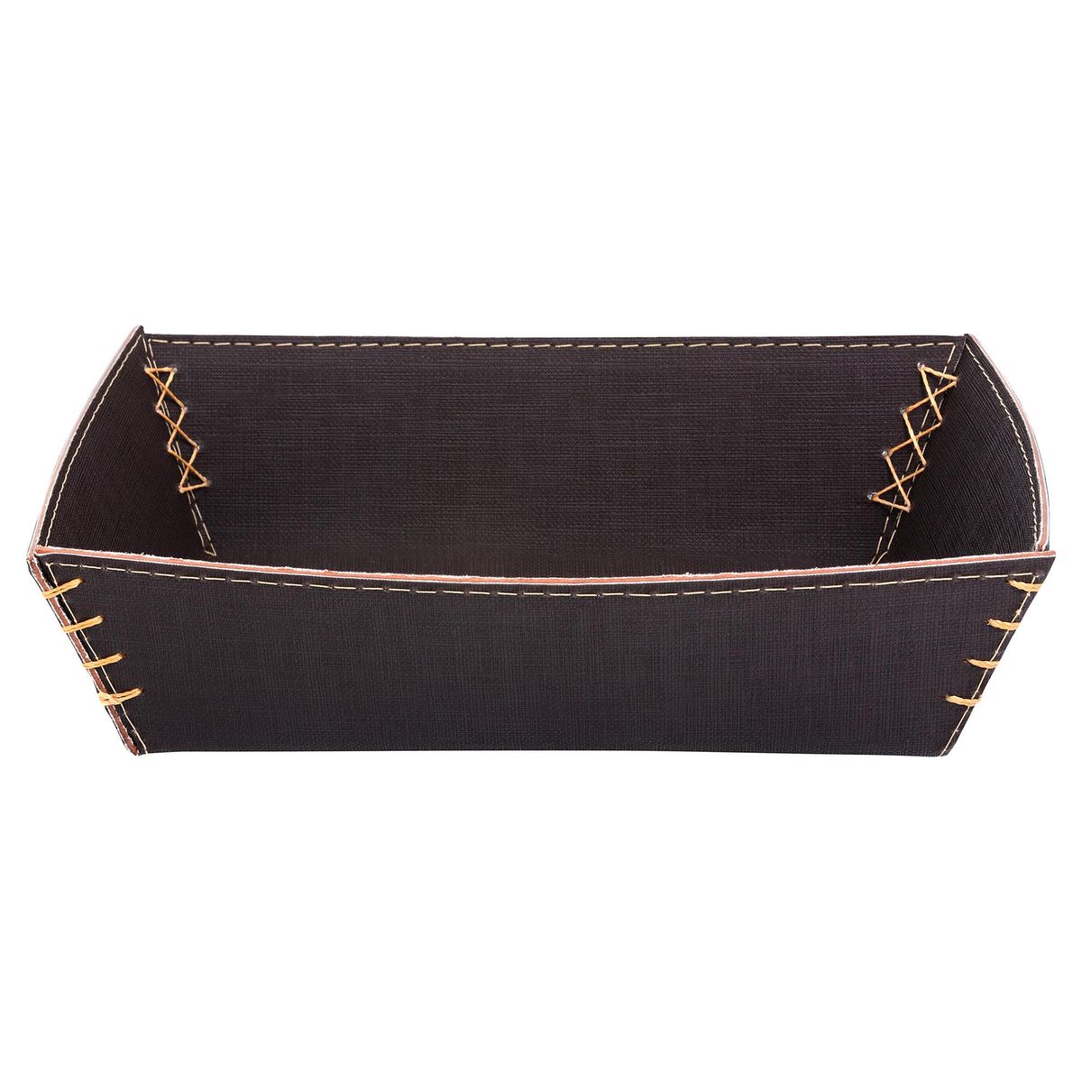 Panera Fibra natural Rectangular 28x19 cm Café, marca HOMY - Foto Principal
