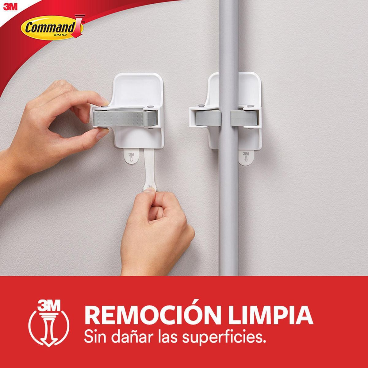 COMMAND - Colgador para Escoba y/o Pala 1 Unidad