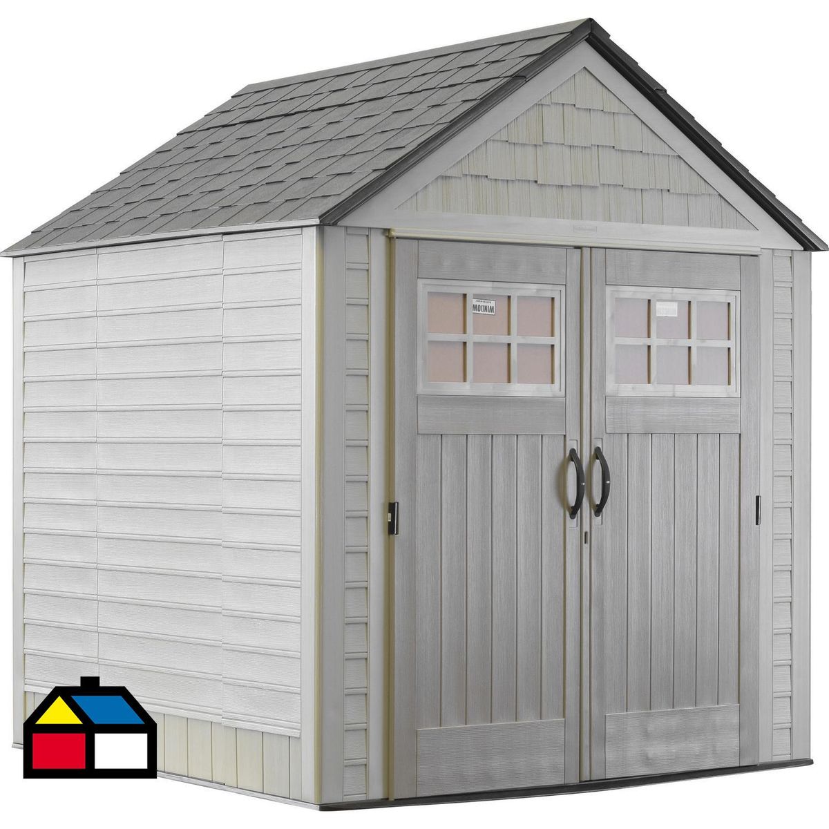 RUBBERMAID - Bodega de jardín 262x221x221 cm de resina beige