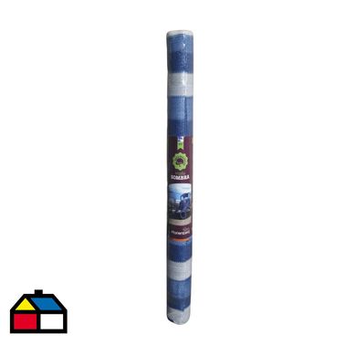 Rollo raschel 80% 5x2,10 m azul/blanco