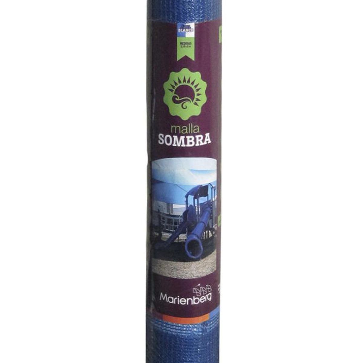 MARIENBERG - Rollo raschel 80% 5x2,10 m azul/blanco