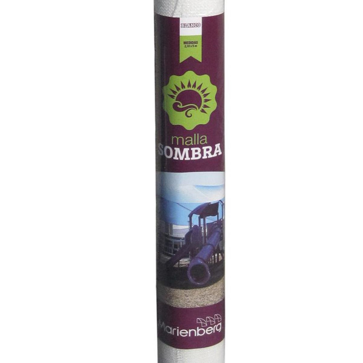 MARIENBERG - Rollo raschel 80% 5x210 m blanco