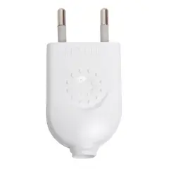 HALUX - Enchufe macho volante 2P blanco