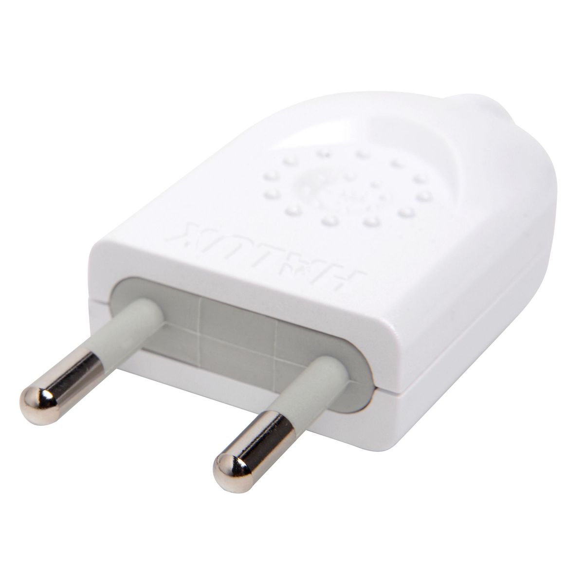 HALUX - Enchufe macho volante 2P blanco