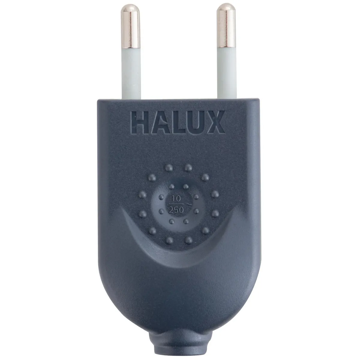 HALUX - Enchufe macho volante 2P negro
