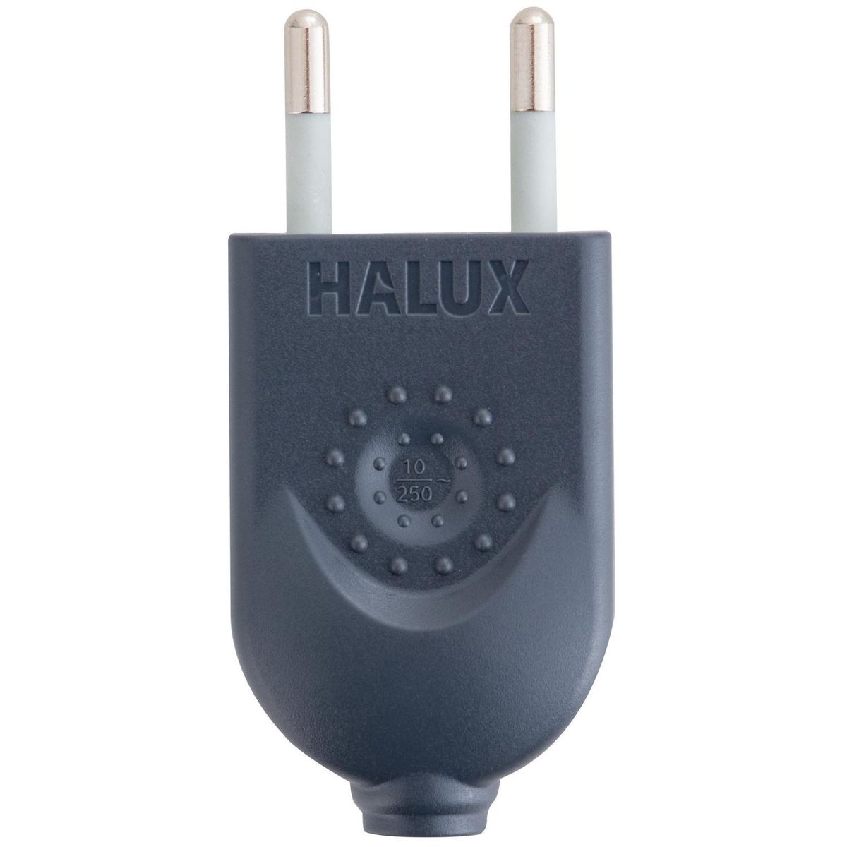 HALUX - Enchufe macho volante 2P negro