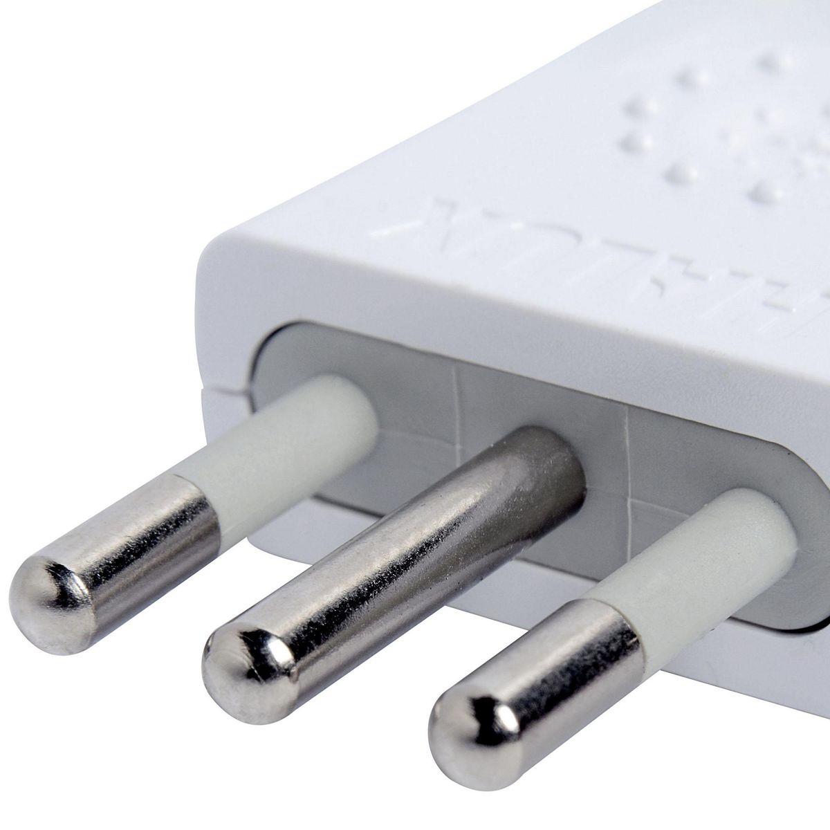 HALUX - Enchufe macho volante 2P+T blanco