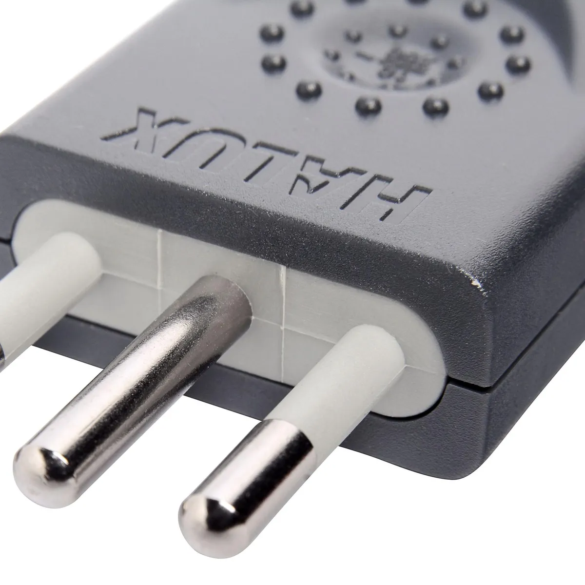 HALUX - Enchufe macho volante 2P+T negro