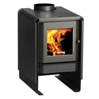 Estufa Leña Eco 380 Negro