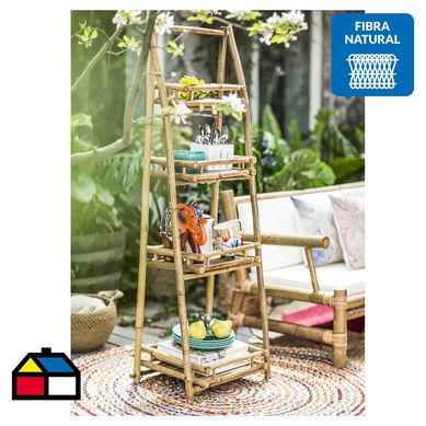 Estante bamb 51x40x150 cm