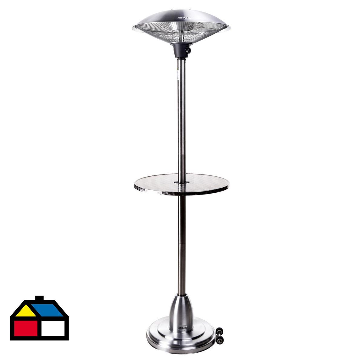 AIROLITE - Calefactor Terraza a Eléctrico Acero Gris