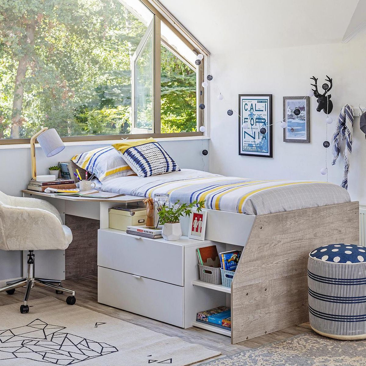 HOMY -  1 plaza de Estructura Blanco