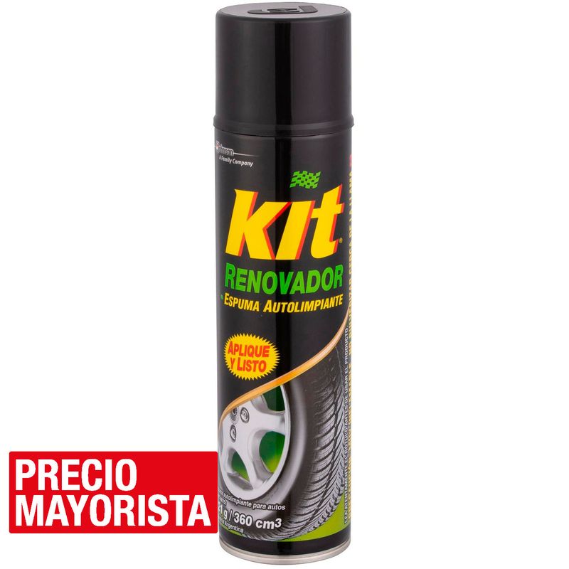 KIT - Renovador de gomas en spray 360 cc
