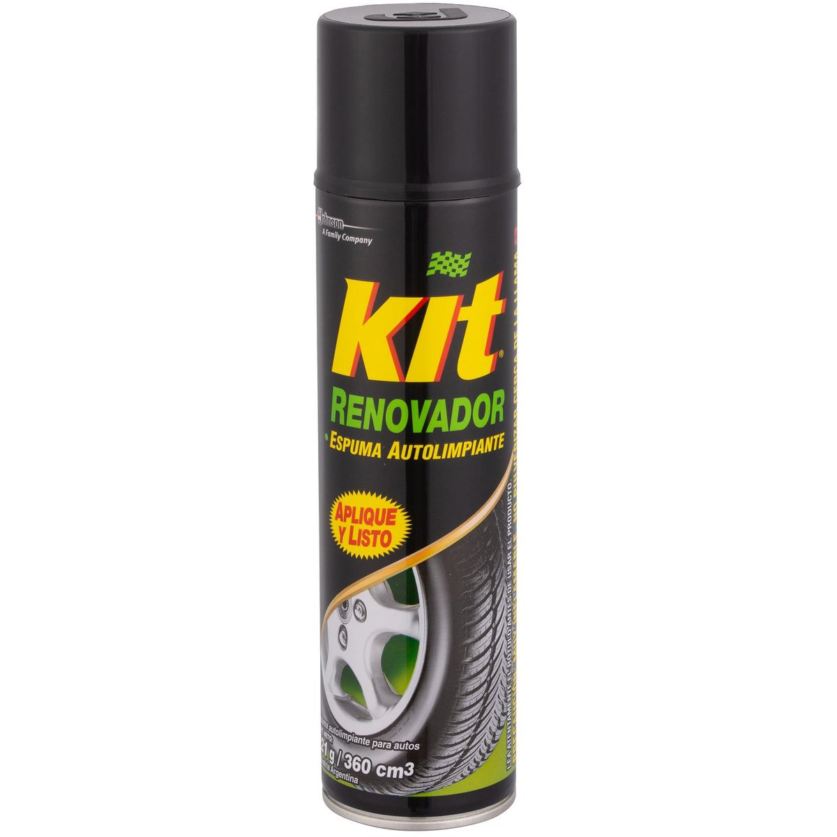 KIT - Renovador de Gomas Kit 360 cc Spray Abrillantador Neumáticos