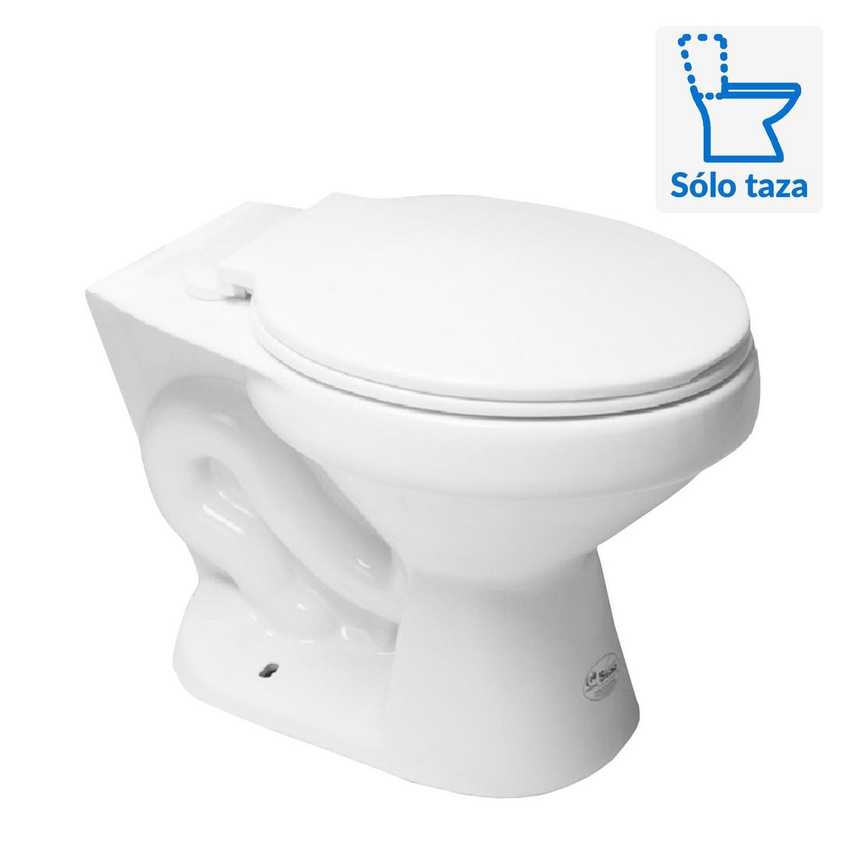 FANALOZA - Sanitario Two piece a Piso 30,5 cm 6 Litros Verona Premium Blanco