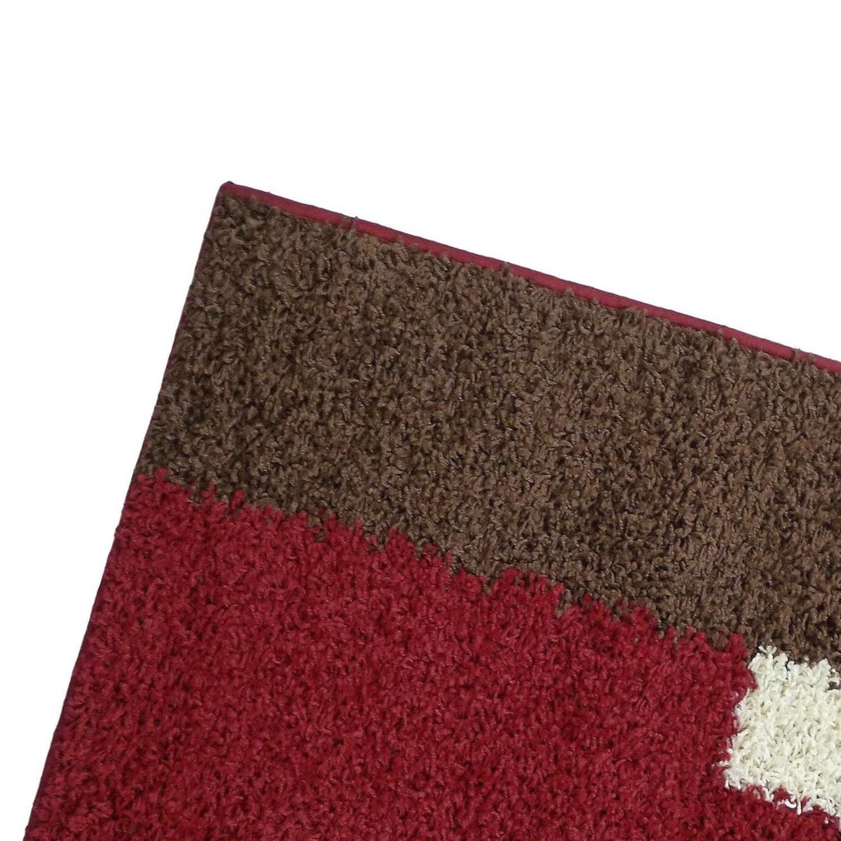 IDETEX - Bajada de Cama Shaggy 50x100 cm Polipropileno Rojo