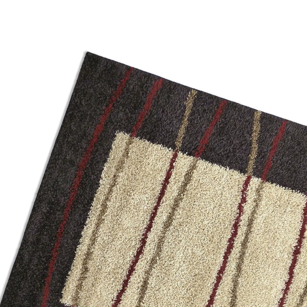 GENERICO - Bajada de Cama Shaggy 50x100 cm Yute Café