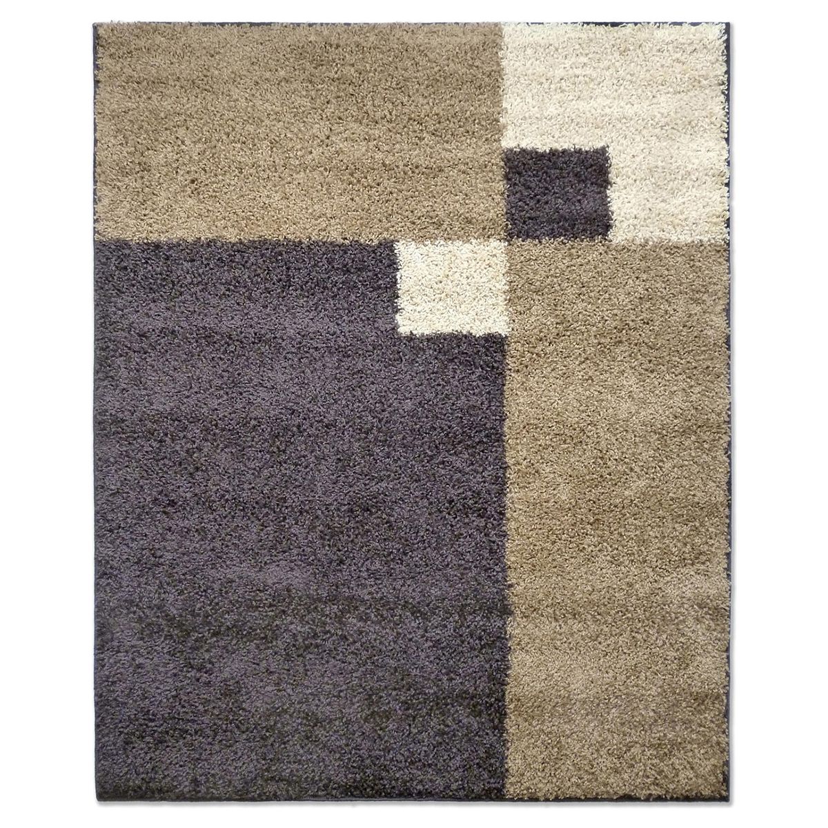 IDETEX - Alfombra Shaggy 150x200 cm Polipropileno Café