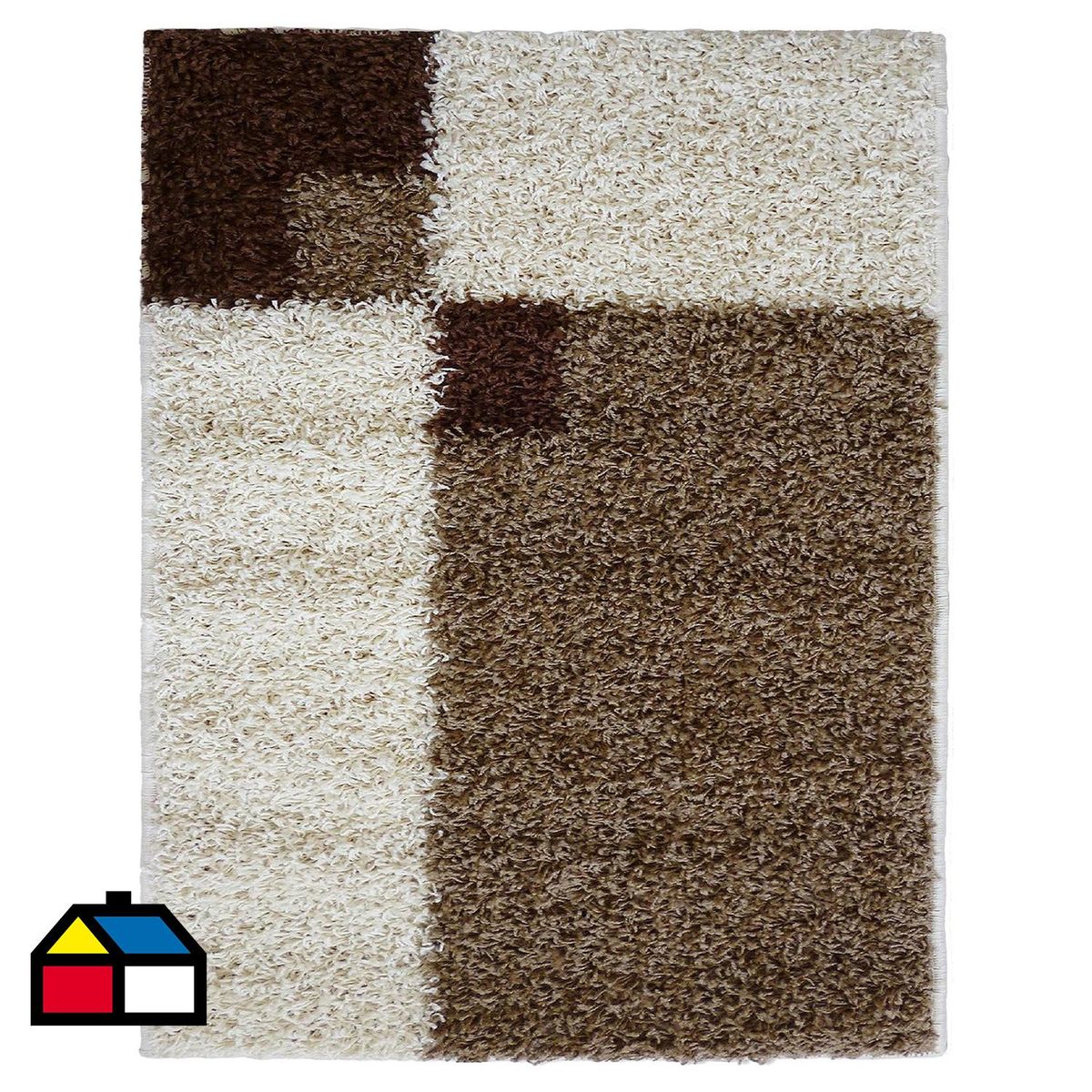 IDETEX - Alfombra Shaggy 150x200 cm Yute Café