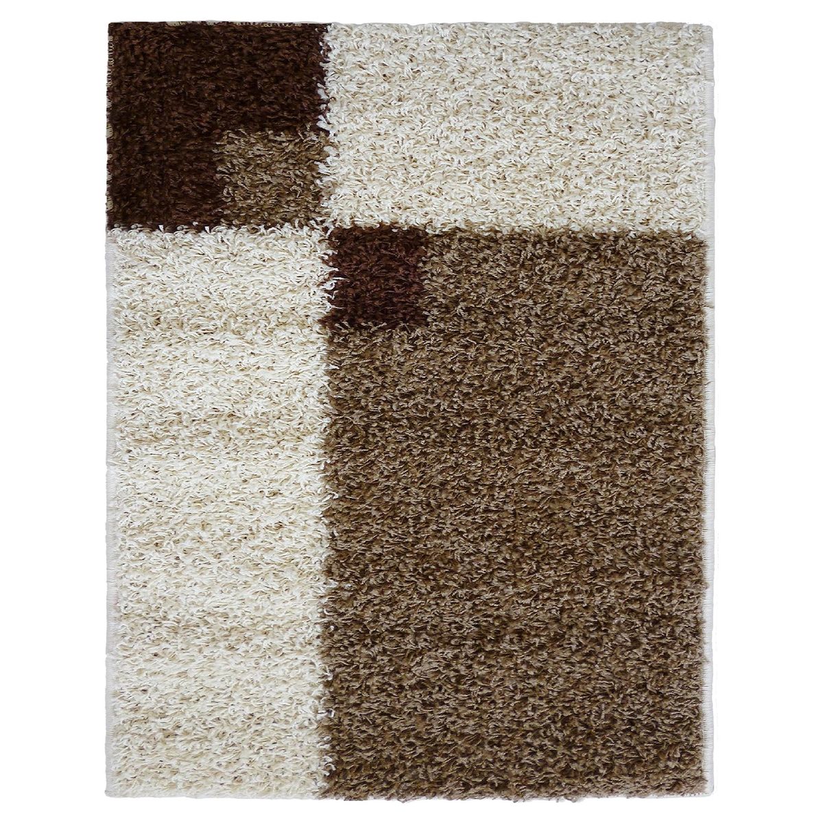 IDETEX - Alfombra Shaggy 150x200 cm Yute Café