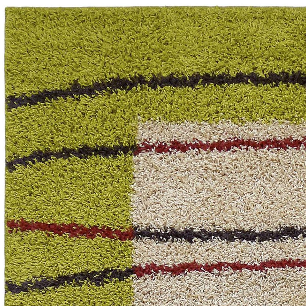 IDETEX - Alfombra Shaggy 150x200 cm Polipropileno Verde