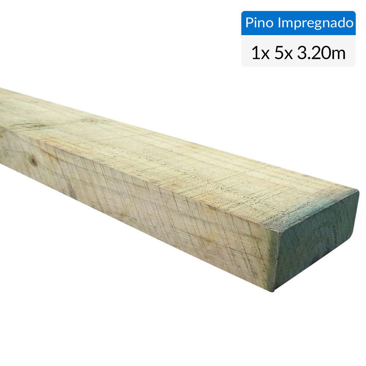 GENERICO - Pino impregnado cobre micronizado 1 x 5 x 3,2 m